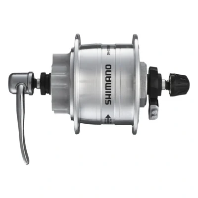 Dynamonaaf 36 gaats Shimano HD-3D32 3 Watt - voor 6 bouts remschijf - snelspanner - zilver