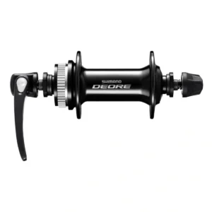 Voornaaf Shimano Deore HB-M6000 - 32 gaats - 100 mm inbouwbreedte - met snelspanner - zwart