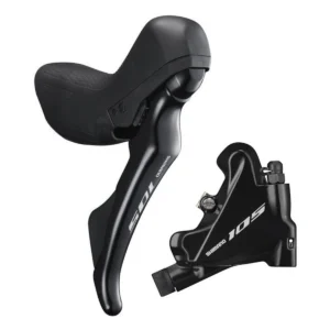Schijfremset achter 11 speed Shimano 105 R7020 Flat Mount - zwart