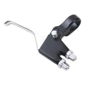 Dual remgreep Elvedes - Dubbele kabelingang met blokkeerfunctie - Zwart / zilver