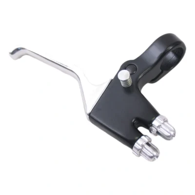 Dual remgreep Elvedes - Dubbele kabelingang met blokkeerfunctie - Zwart / zilver