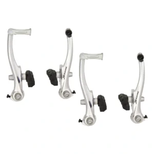 V-brake set Saccon voor en achter aluminium - zilver