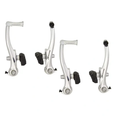 V-brake set Saccon voor en achter aluminium - zilver