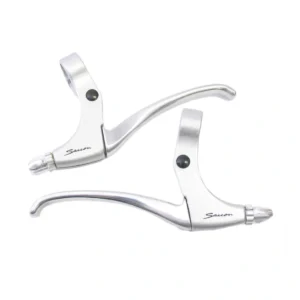 Remgreepset Saccon voor rollerbrake - 4 vingers - satin / zilver