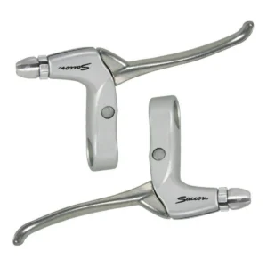 Remgreepset Saccon voor rollerbrake - 4 vingers - satijn / zilver