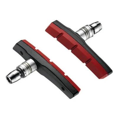 Remblokken Marwi - V-Brake 80mm - E-Bike - (1 Paar) - Zwart / rood