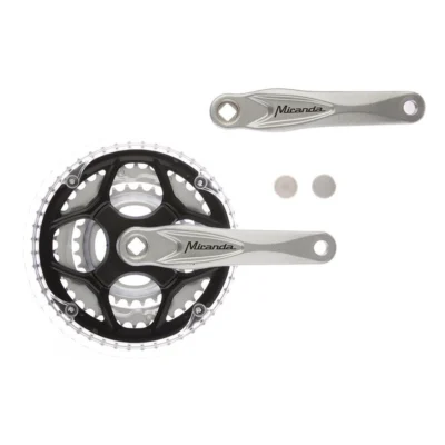 Crankstel Miranda Alfa 3 - 3x8 Speed - 42-32-22T - 170mm - 8mm - Zilver