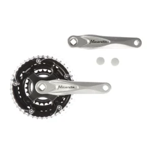 Crankstel Miranda Alfa 3 - 3x8 Speed - 42-34-24T - 170mm - 5mm - Zilver