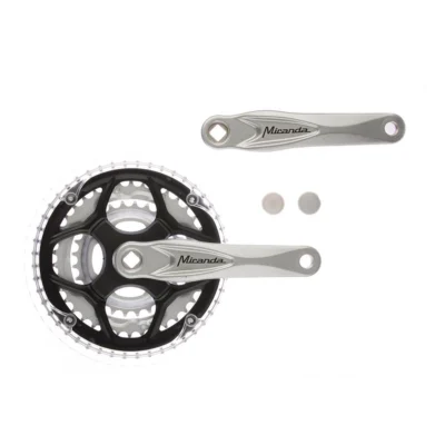 Crankstel Miranda Alfa 3 - 3x8 Speed - 48-38-28T - 170mm - 8mm - Zilver