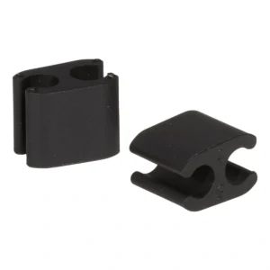 Kabelclips Elvedes Duo PVC 5,0 mm + 5,0 mm - zwart (50 stuks)