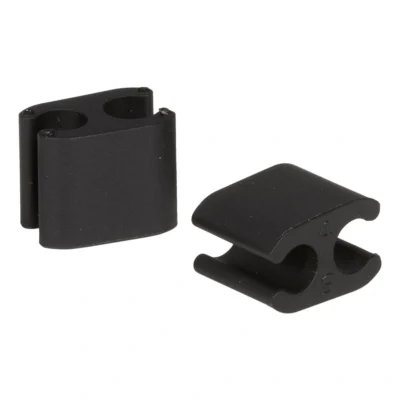 Kabelclips Elvedes Duo PVC 5,0 mm + 5,0 mm - zwart (50 stuks)