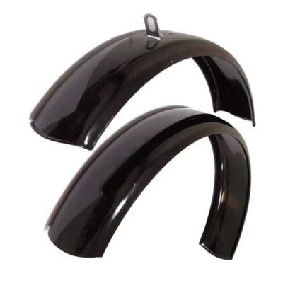 Spatbordset 20" ATB Metaal Zwart