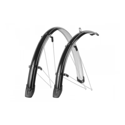 Spatbordset 28"/ 51 mm Polisport Towny - zwart