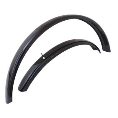 Spatbordset 26" transport metaal met stangenset - zwart