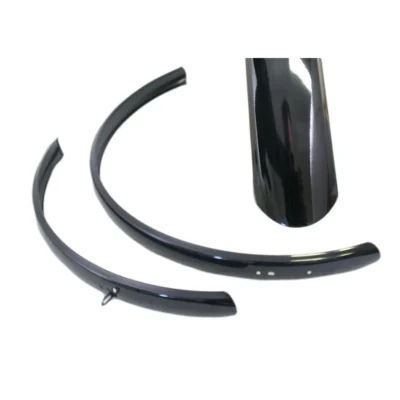 Spatbordset 28" Hybride Aluminium-Zwart