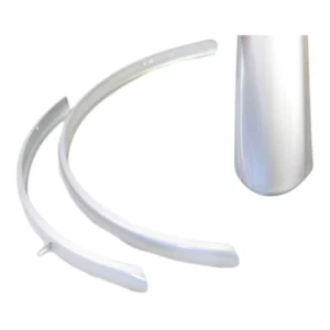 Spatbordset 28" Hybride Aluminium-Zilver