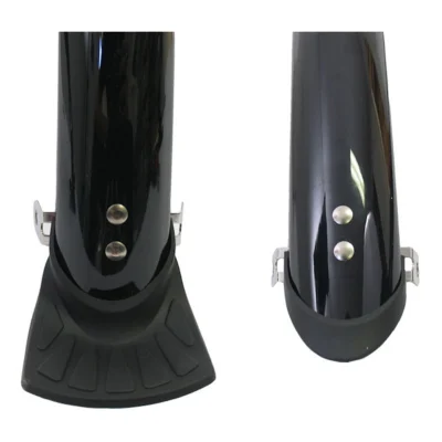 Spatbordset 28" 45 mm kunststof compleet met stangenset - zwart