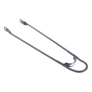 Spatbordstang 28" Tour met Bumper Mat-Zwart