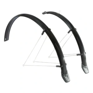 Spatbordset Eurofender Rapido 28" x 46 mm - zwart