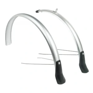 Spatbordset Eurofender Elegance 28" x 46 mm - smoke / titanium