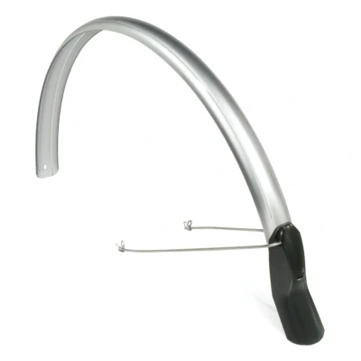 Achterspatbord Eurofender Scatto 28" x 51 mm - zilver