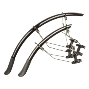 Spatbordset M-Wave Mud Max Race QR 33 EXT - zwart