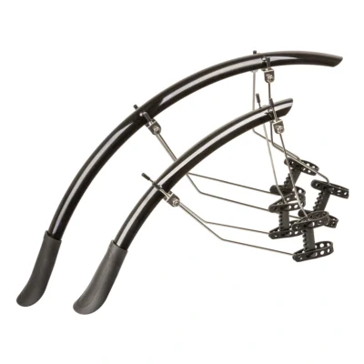 Spatbordset M-Wave Mud Max Race QR 33 EXT - zwart