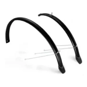 Spatbordset 28" Eurofender Lampo 58 mm breed - zwart