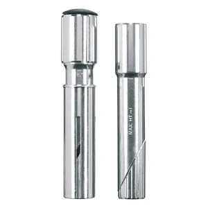 Stuurpen ahead adapter Ergotec Quill voor 1" + 1 1/8" vorken met draad - zilver