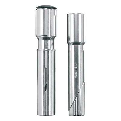 Stuurpen ahead adapter Ergotec Quill voor 1" + 1 1/8" vorken met draad - zilver