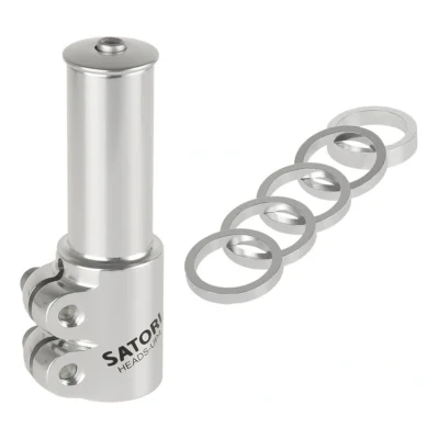 Stuurpenverlenger Satori 1-1/8" - zilver