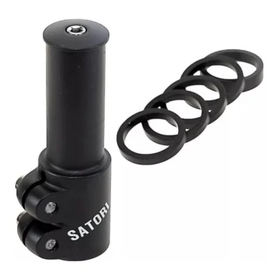 Stuurpenverlenger Satori 1-1/8" - zwart