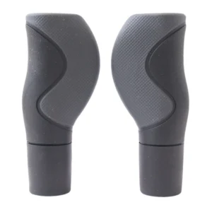 Handvatset Ergo 2-componenten Zwart/Grijs 130/130mm - 1-kant geopend