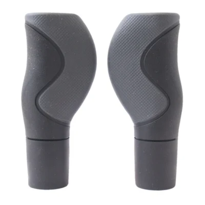 Handvatset Ergo 2-componenten Zwart/Grijs 130/130mm - 1-kant geopend