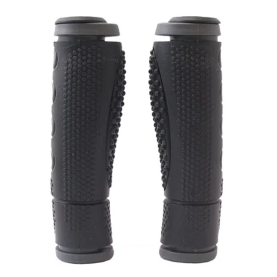 Handvatset Sportief Zwart/Grijs 128mm 2-componenten , 1-kant open