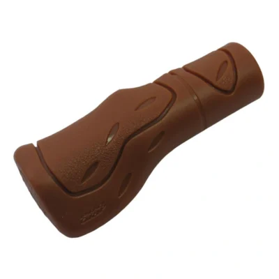 Handvat Ergonomisch Lang-model Bruin (per stuk)