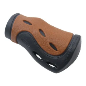 Handvat Ergonomisch-Gel Kort-model Zwart/Bruin (per stuk)