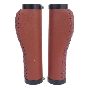 Handvatset Edge Leer incl Lockring - camel brown- 135/135mm (winkelverpakking)