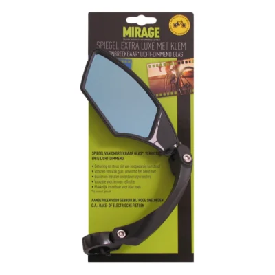 Spiegel links Mirage met licht dimmend glas - multi-verstelbaar voor speed-pedelec (op kaart)