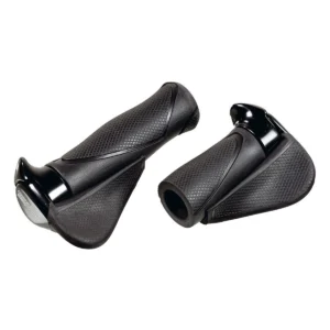 Handvatpaar Ergotec MF1 large kraton / aluminium 130+130 mm - zwart