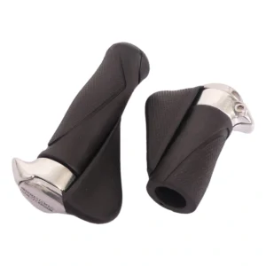 Handvatpaar Ergotec MF1 kraton / aluminium 130+87 mm - zwart