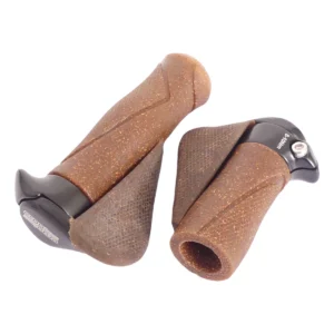 Handvatpaar Ergotec MF1 kurk / aluminium 130+87 mm - bruin / zwart