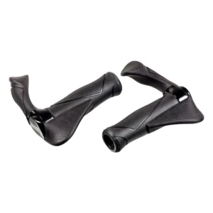 Handvatpaar Ergotec MF2 small kraton - aluminium 130/130mm - Zwart