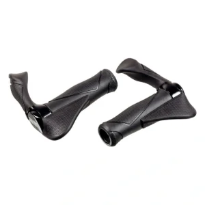 Handvatpaar Ergotec MF2 large kraton / aluminium 130/130mm - Zwart