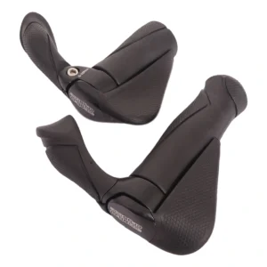 Handvatpaar Ergotec MF2 kraton / aluminium 130 + 87 mm - zwart