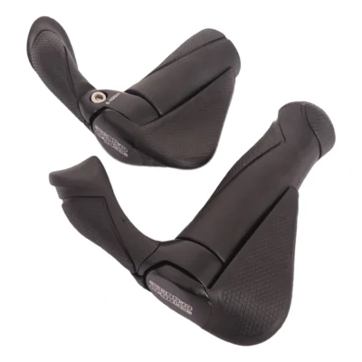 Handvatpaar Ergotec MF2 kraton / aluminium 130 + 87 mm - zwart