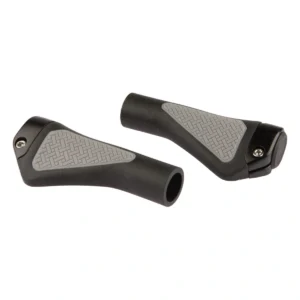 Handvatpaar Mirage Grips in style #45 - 132/132 mm met lockring - zwart /grijs