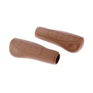 Handvatpaar Westphal #436 Ellipsis Softgrip 122/122mm/ø23mm - bruin