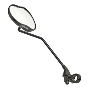 Spiegel Ergotec M-99LV met lange arm 121 x 78-66 mm aluminium - zwart gezandstraald