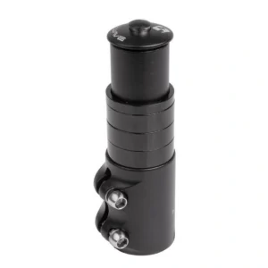 Ahead-pen verlenger 1-1/8 inch incl. 4 spacers + ahead plug - zwart